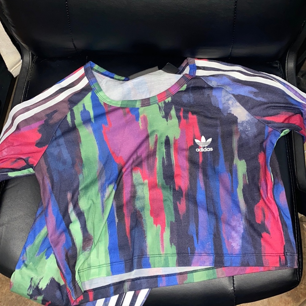 Adidas x Pharrell Williams matching crop top and leggings